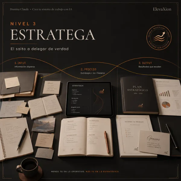 Nivel 3 — Módulo 3 — Estratega: el salto a delegar de verdad.